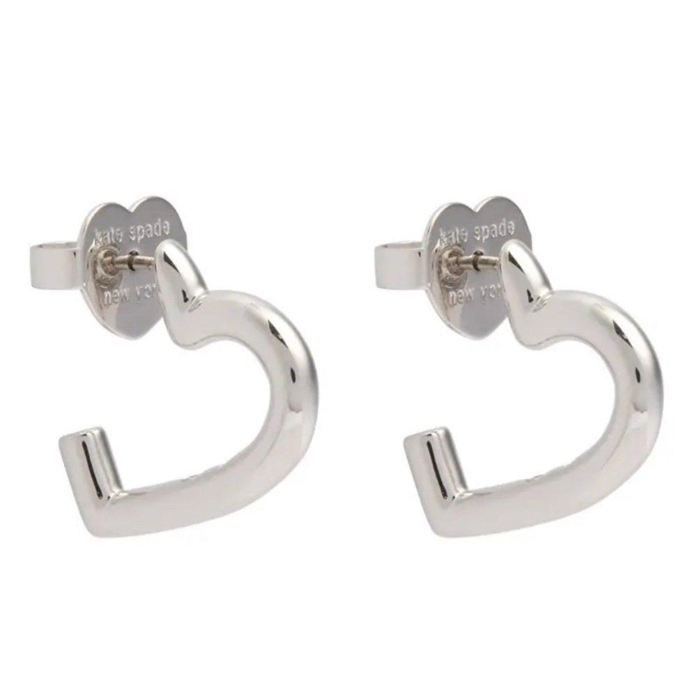 Price Firm - KATE SPADE Heart You Hoop Earrings
